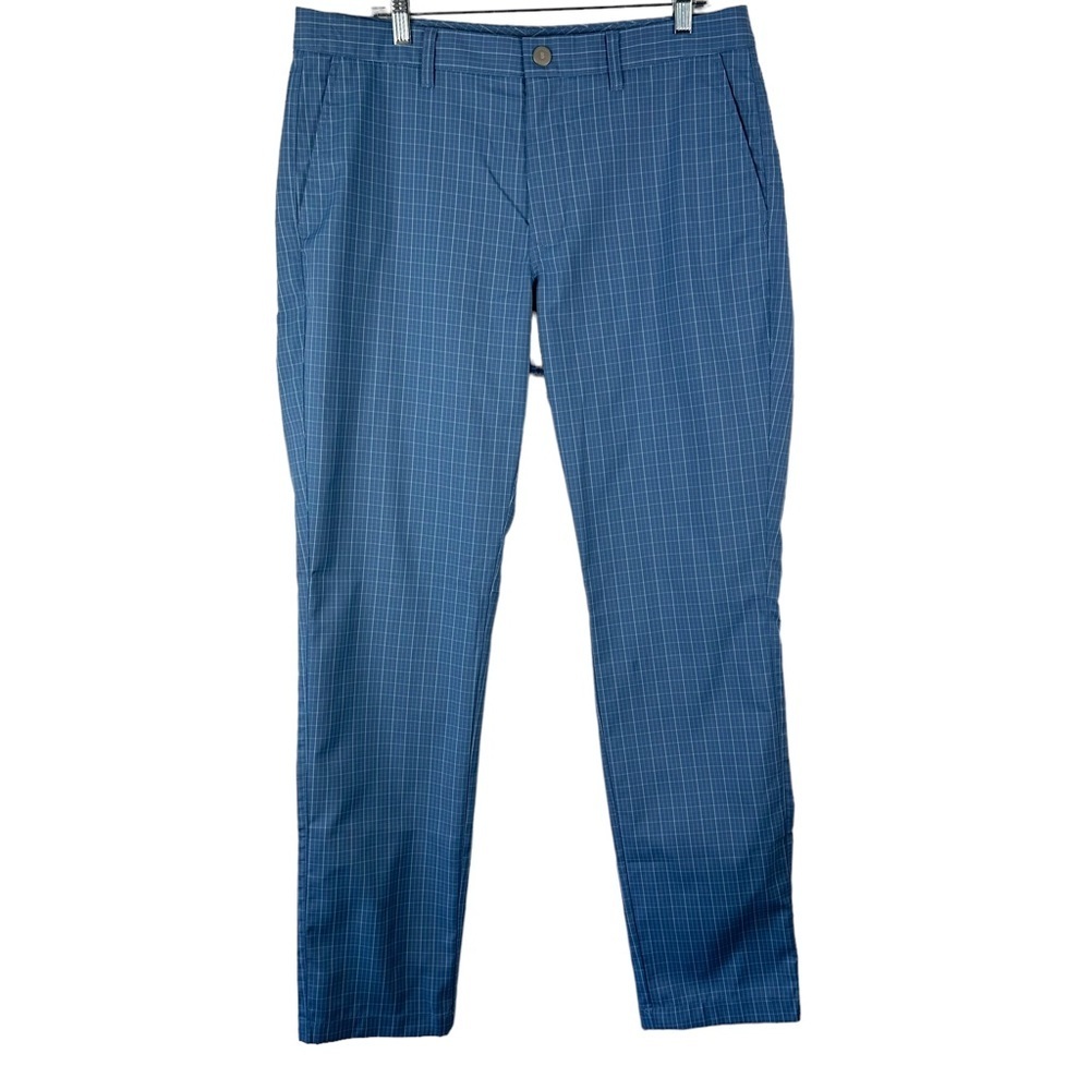 Bonobos Golf Sz 35 x 34 Men's Blue Plaid Athletic Pants‎